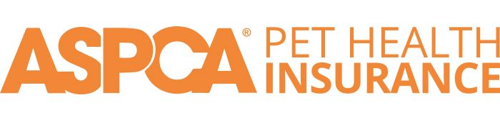 Logo of ASPCA Pet Health Insurance in orange lettering.